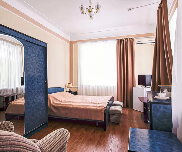 Одноместный однокомнатный номер Стандарт 1-й категории в 1 корпусе в санатории «Здоровье» в г. Железноводске - фотография