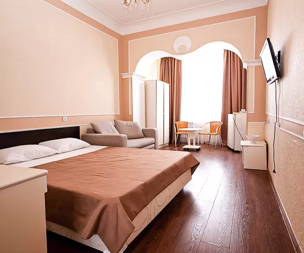 Одноместный однокомнатный номер Стандарт 1-й категории в 1 корпусе в санатории «Здоровье» в г. Железноводске - фотография